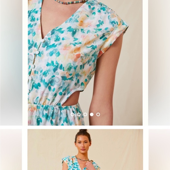 Anthropologie NWT Cloth & Stone Cutout Mini
Dress Size L. - Picture 4 of 10